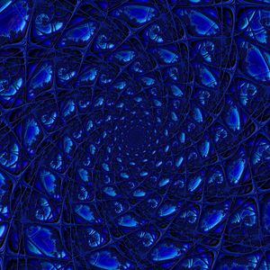 Preview wallpaper mesh, blue, rotation, fractal, shape