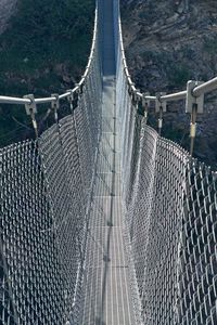 Preview wallpaper mesh bridge, fences, mountain, plants