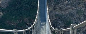 Preview wallpaper mesh bridge, fences, mountain, plants