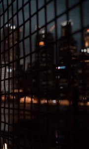 Preview wallpaper mesh, buildings, city, blur, dark