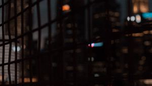 Preview wallpaper mesh, buildings, city, blur, dark