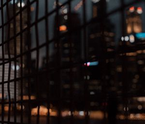 Preview wallpaper mesh, buildings, city, blur, dark