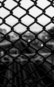 Preview wallpaper mesh, cells, bw, metallic, dark