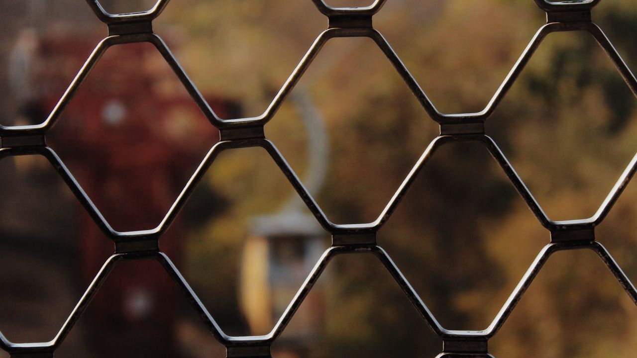 Wallpaper mesh, fence, fencing, motion blur, plexus