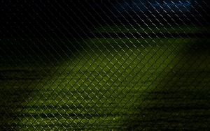 Preview wallpaper mesh, fence, grass, dark, texture