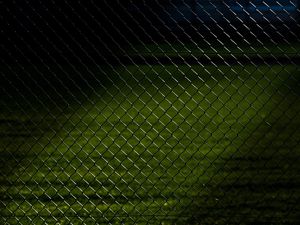 Preview wallpaper mesh, fence, grass, dark, texture