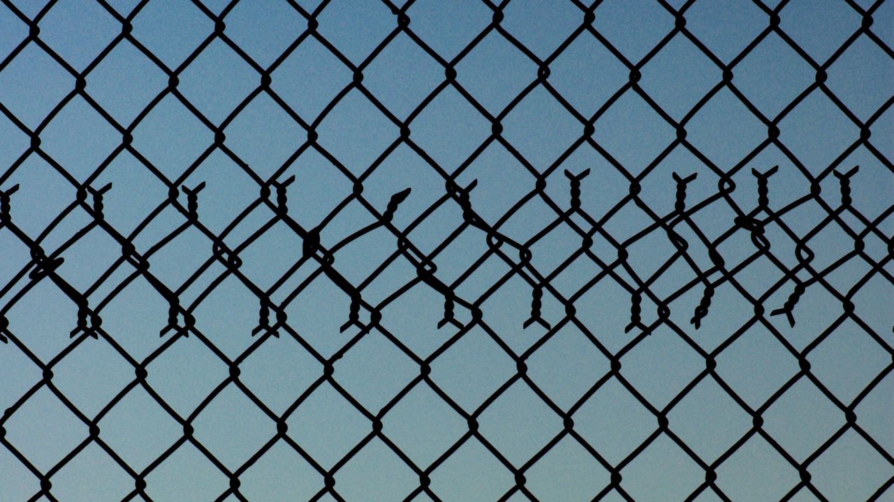 Wallpaper mesh, fence, metal, gradient hd, picture, image