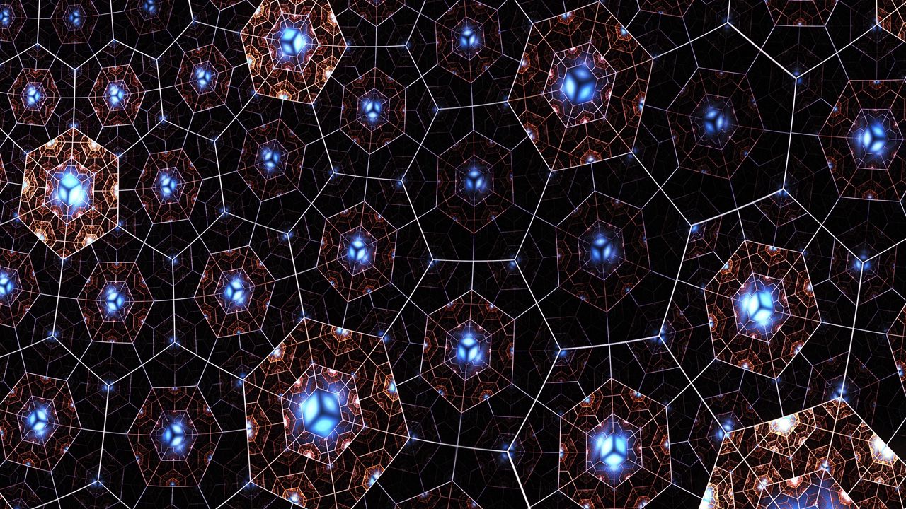 Wallpaper mesh, fractal, glitter, shape, plexus