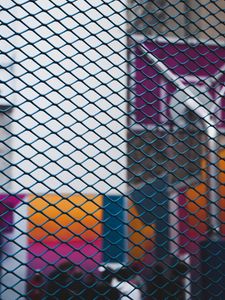 Preview wallpaper mesh, grid, fence, blur