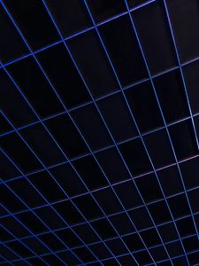 Preview wallpaper mesh, lines, neon, blue, glow