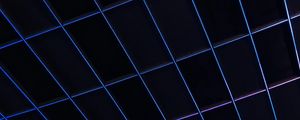 Preview wallpaper mesh, lines, neon, blue, glow