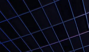 Preview wallpaper mesh, lines, neon, blue, glow