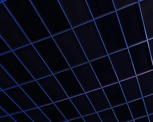 Preview wallpaper mesh, lines, neon, blue, glow