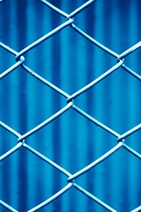Preview wallpaper mesh, metal, braided, blue, macro