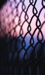 Preview wallpaper mesh, metal, fence, dark, macro