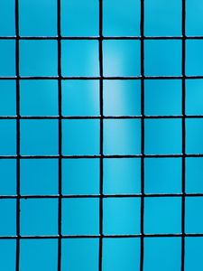 Preview wallpaper mesh, metal, sky, blue