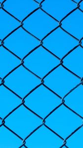 Preview wallpaper mesh, metal, texture, blue