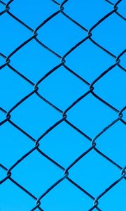 Preview wallpaper mesh, metal, texture, blue