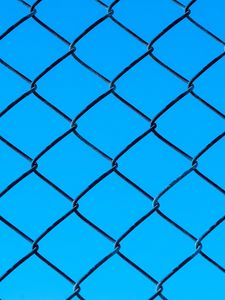 Preview wallpaper mesh, metal, texture, blue