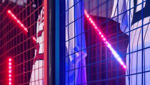 Preview wallpaper mesh, neon, glow, clothes