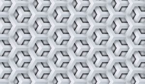 Preview wallpaper mesh, pentagons, white, texture, pattern