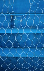 Preview wallpaper mesh, rope, torn, blue, blur