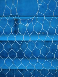 Preview wallpaper mesh, rope, torn, blue, blur