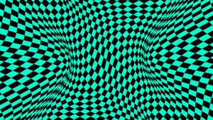 Preview wallpaper mesh, squares, distortion, abstraction, green