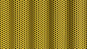 Preview wallpaper mesh, waves, metal, texture, yellow
