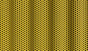 Preview wallpaper mesh, waves, metal, texture, yellow