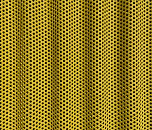 Preview wallpaper mesh, waves, metal, texture, yellow