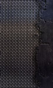 Preview wallpaper metal, mesh, cranny, scratches, black and white, texture