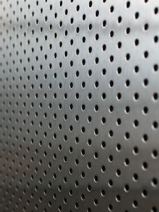 Preview wallpaper metal, points, holes, silver, background