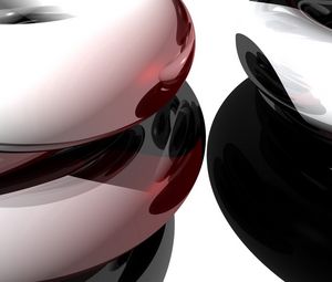 Preview wallpaper metal, reflection, oval, shiny