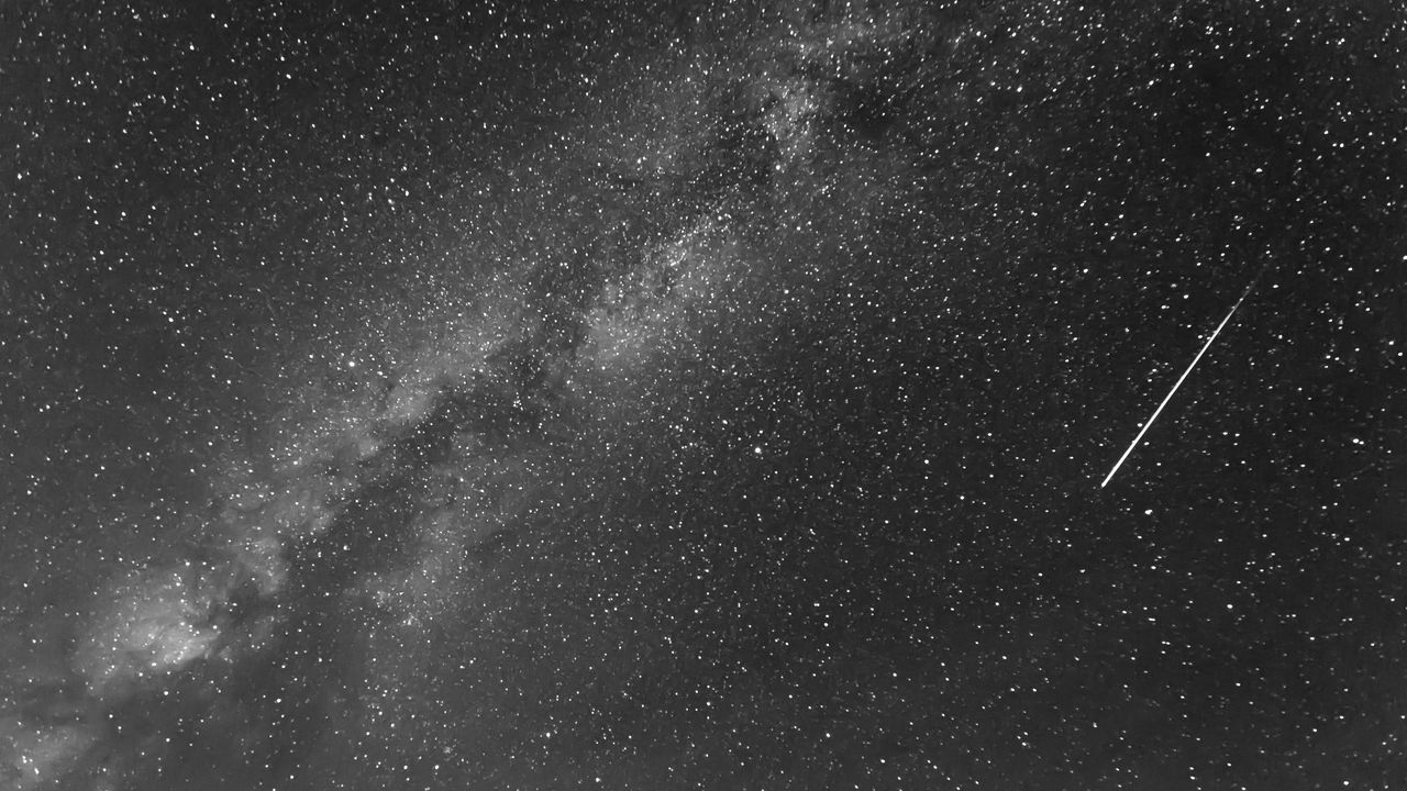 Wallpaper meteor shower, stars, space
