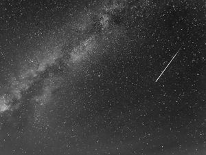 Preview wallpaper meteor shower, stars, space