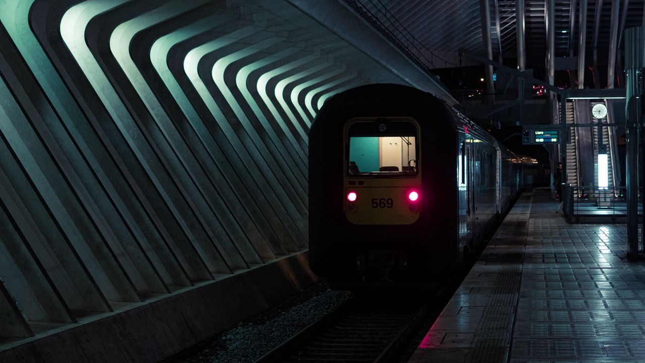 Wallpaper metro, train, car, rails