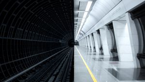 Preview wallpaper metro, tunnel, distance