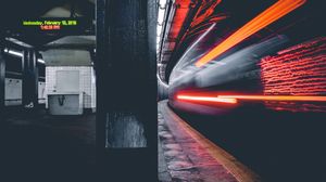 Preview wallpaper metro, underground, long exposure