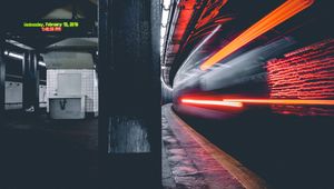 Preview wallpaper metro, underground, long exposure