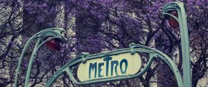 Preview wallpaper metro, word, bloom, architecture