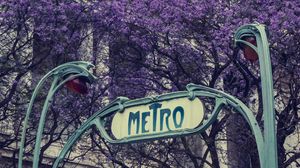 Preview wallpaper metro, word, bloom, architecture