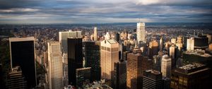 Preview wallpaper metropolis, buildings, architecture, aerial view, city, new york