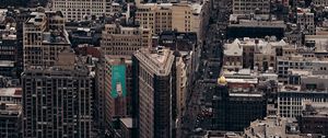 Preview wallpaper metropolis, city, aerial view, buildings, architecture