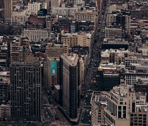Preview wallpaper metropolis, city, aerial view, buildings, architecture