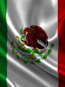 Preview wallpaper mexico, atlas, flag, symbol, emblem