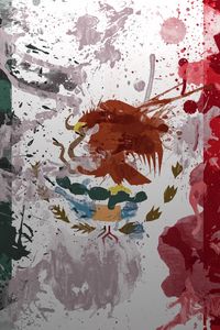 Preview wallpaper mexico, white, flag, texture, color