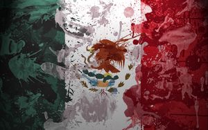 Preview wallpaper mexico, white, flag, texture, color