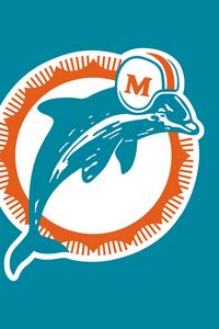 Preview wallpaper miami dolphins, logo, football club, miami