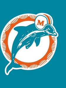 Preview wallpaper miami dolphins, logo, football club, miami